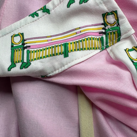 MIDDY N’ME Ella Perfect Pink Equestrian Button-Up Cuffs Collar Shirt Sz 16 - Picture 8 of 11